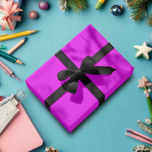 Fuchsia Solid Color | Classic | elegant Geschenkpapier (Von Creator hochgeladen)