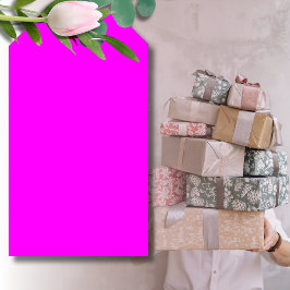 Fuchsia Solid Color | Klassisches Elegant Geschenkanhänger