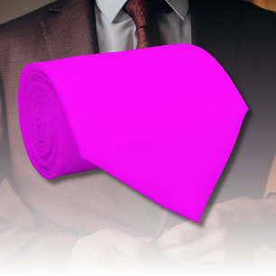Fuchsia Solid Color Klassisches Elegant Krawatte