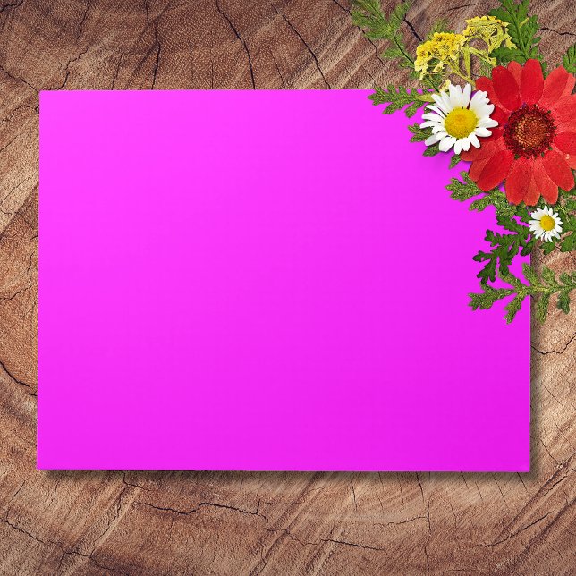 Fuchsia Solid Color | Klassisches Elegant Notizblock (Von Creator hochgeladen)
