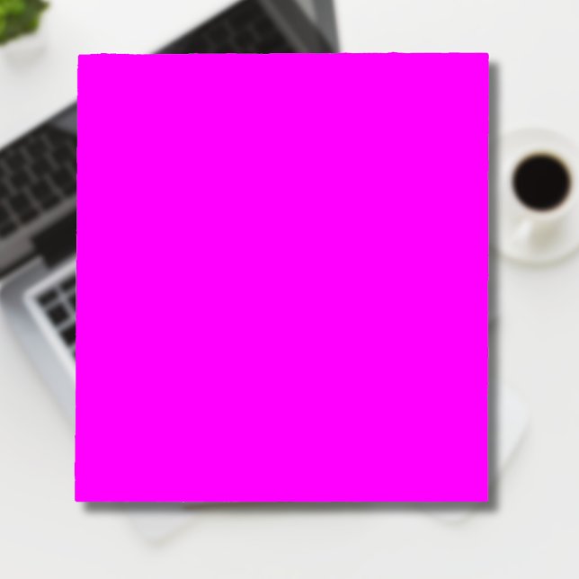 Fuchsia Solid Color | Klassisches Elegant Notizblock (Von Creator hochgeladen)