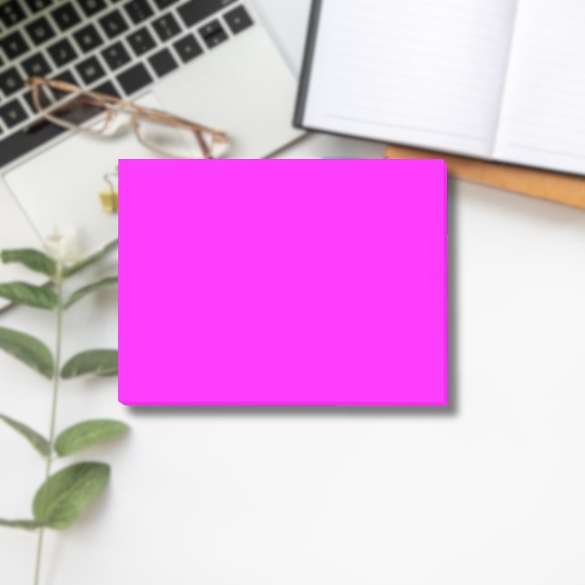 Fuchsia Solid Color | Klassisches Elegant Post-it Klebezettel (Von Creator hochgeladen)