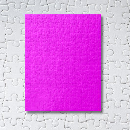 Fuchsia Solid Color | Klassisches Elegant Puzzle