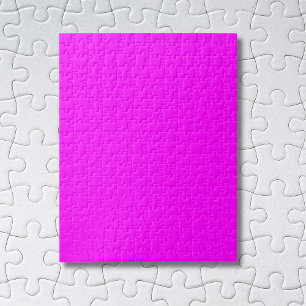Fuchsia Solid Color   Klassisches Elegant Puzzle