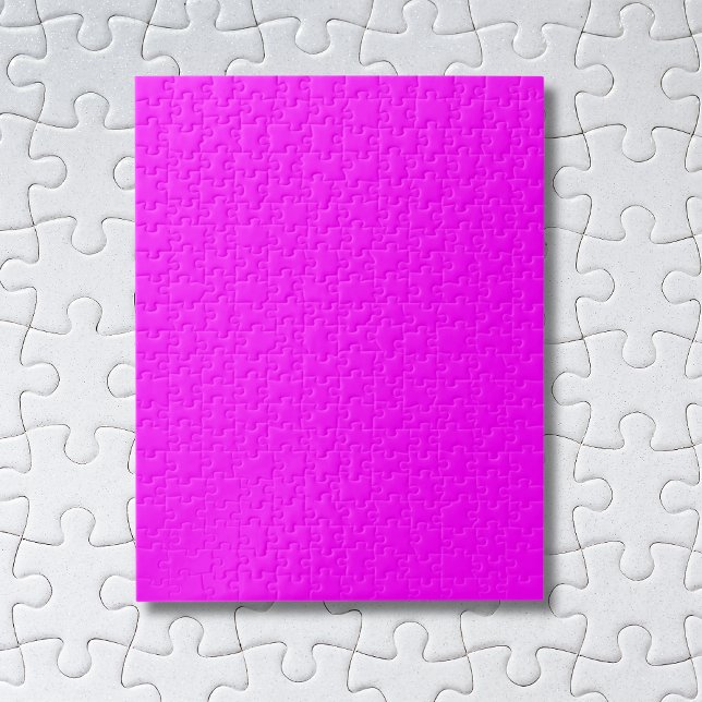 Fuchsia Solid Color | Klassisches Elegant Puzzle (Von Creator hochgeladen)