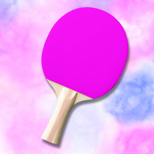 Fuchsia Solid Color   Klassisches Elegant Tischtennis Schläger