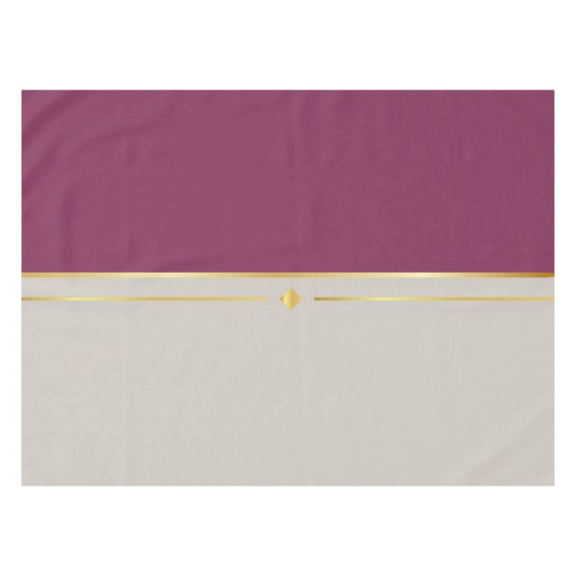Fuchsia & Taupe Haven Tischdecke (Vorderseite (Horizontal))