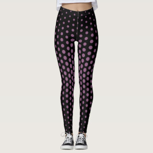 Fuchsia Techno Dot Pattern Leggings