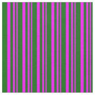 Fuchsia und dunkelgrüne Streifen Stoff