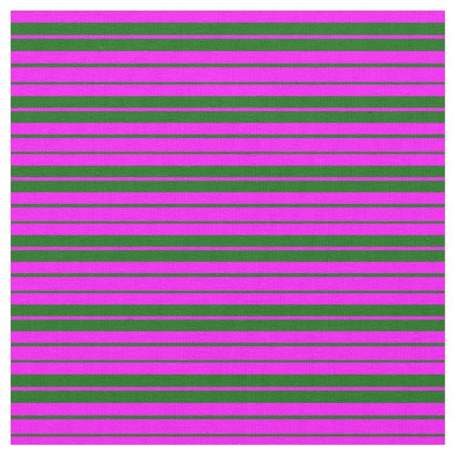 Fuchsia und dunkelgrünes Muster der Streifen Stoff (Nahaufnahme)
