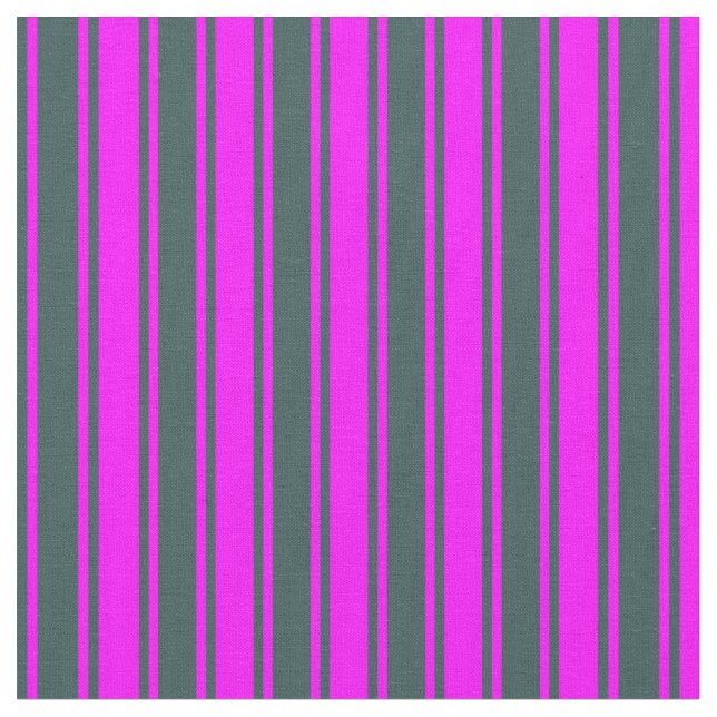 Fuchsia und dunkelschiefer graue Streifen Stoff (Nahaufnahme)