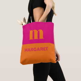 Fuchsia und orange individuelle Anfangsbuchstaben