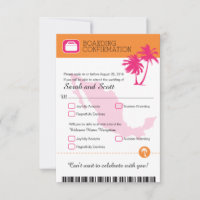 Fuchsia und Orange Palm Tree Mexico UAWG