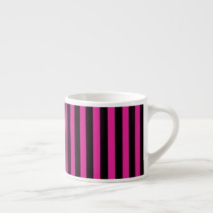 Fuchsia und schwarze Süßigkeiten Espressotasse