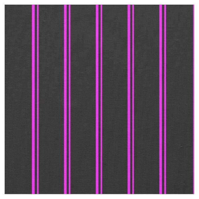 Fuchsia- und Schwarzweißmuster/Streifen Stoff (Nahaufnahme)