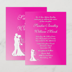 Fuchsia Wedding Einladung