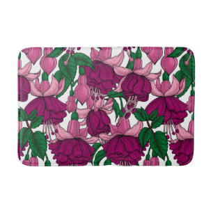 Fuchsie Badematte
