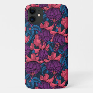 Fuchsie in Blau und Lila Case-Mate iPhone Hülle