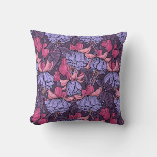 Fuchsie in rosa und violett kissen