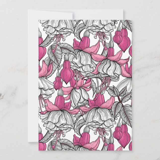 Fuchsie in weiß und rosa (Vorderseite)