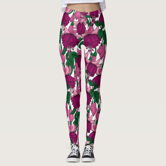 Fuchsie Leggings (Vorderseite)