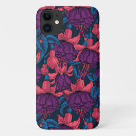 Fuchsien in blau und lila Case-Mate iPhone hülle