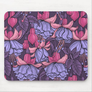 Fuchsien in Rosa und Violett Mousepad