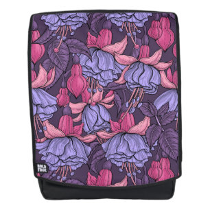 Fuchsien in Rosa und Violett Rucksack