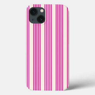 Fuchsien und Beige mit fünf Streifen Case-Mate iPhone Hülle