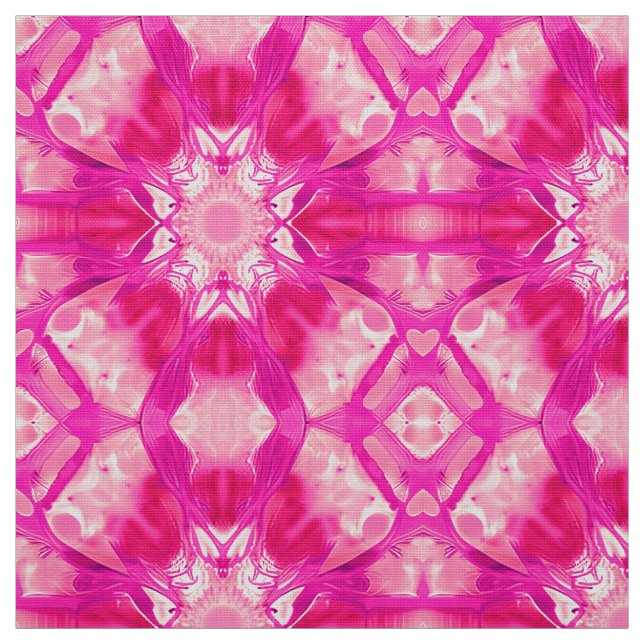 Fuchsien und pastellrosa Gefärbte Krawatte Muster Stoff (Muster)
