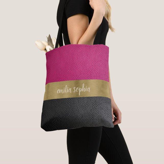 Fuchsien und Schwarz mit Gold (Von Nahem)