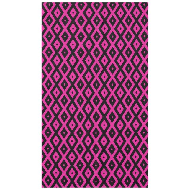 Fuchsien und schwarzer Diamant Tischdecke (Vorderseite)