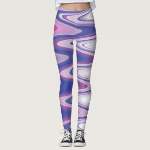 Fuchsienblau grau leggings