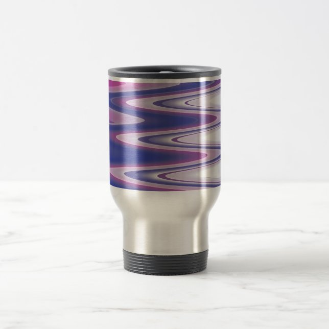 Fuchsienblau grau reisebecher (Mittel)