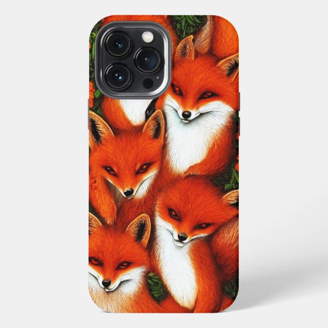 Fuchsig Spaß iPhone Hülle (Rückseite)