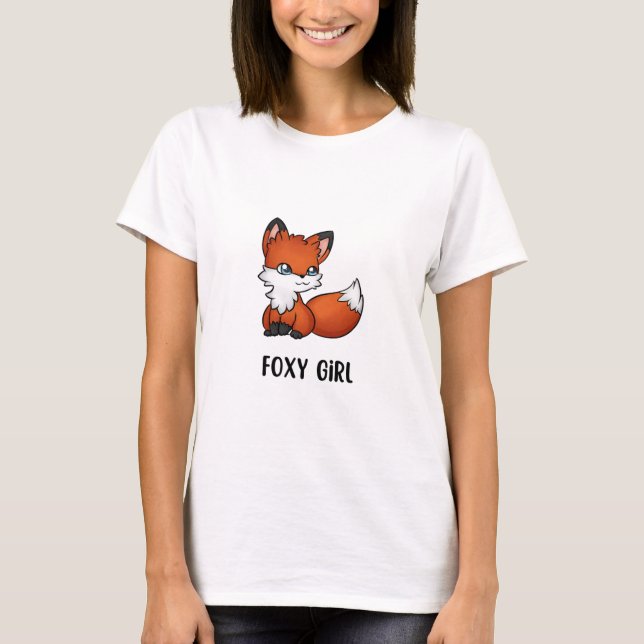 Fuchsiges Mädchen T-Shirt (Vorderseite)