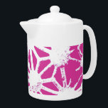 Fuchsisches geometrisches Muster<br><div class="desc">Helles, rosa und weißes geometrisches Muster</div>