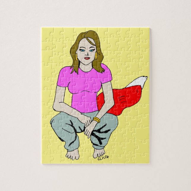 füchsisches Mädchen  Puzzle (Vertikal)