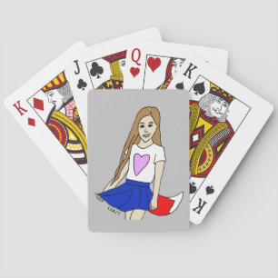 füchsisches Mädchen  Spielkarten