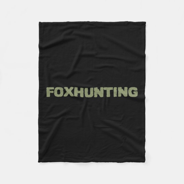 Fuchsjagd mit Byck-Motiv  Fleecedecke (Vorderseite)