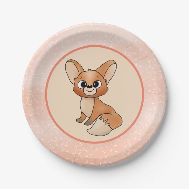 Füchslein  pappteller (Vorderseite)