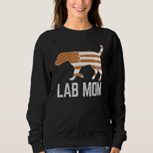 Fuchsrote Lab Mom Labrador Retriever Vintage Retro Sweatshirt