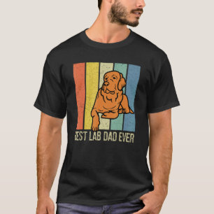 Fuchsroter Lab Dad Labrador Retriever Vintage pass T-Shirt