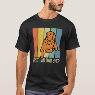 Fuchsroter Lab Dad Labrador Retriever Vintage pass T-Shirt