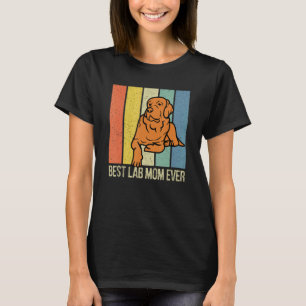 Fuchsroter Lab Mom Labrador Retriever Vintage pass T-Shirt