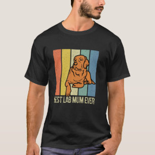 Fuchsroter Lab Mum Labrador Retriever Vintage pass T-Shirt