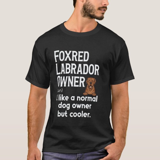 Fuchsroter Labrador Retriever Definition Foxred La T-Shirt (Vorderseite)