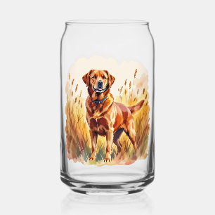 Fuchsroter Labrador Retriever Hund Dosenglas