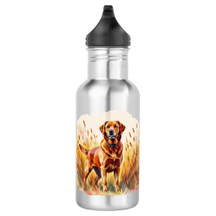 Fuchsroter Labrador Retriever Hund Edelstahlflasche