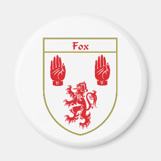 Fuchsüberzug von Waffen/Familienwappen Magnet